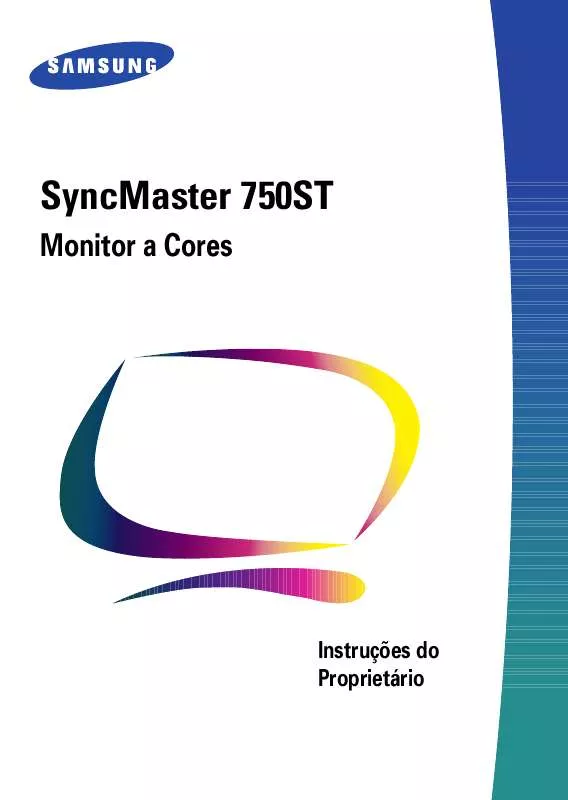 Mode d'emploi SAMSUNG SYNCMASTER 750ST