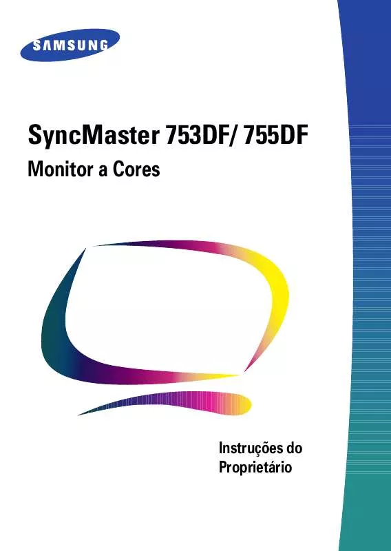 Mode d'emploi SAMSUNG SYNCMASTER 753DF