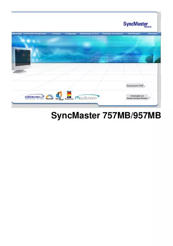 Mode d'emploi SAMSUNG SYNCMASTER 757MB