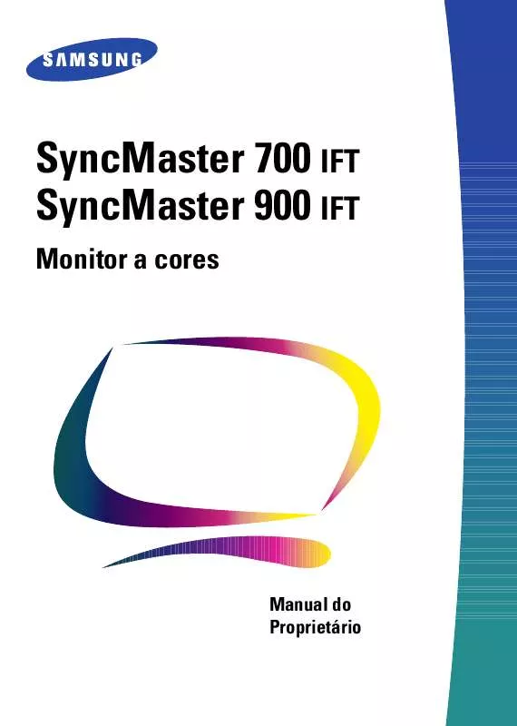 Mode d'emploi SAMSUNG SYNCMASTER 900IFT