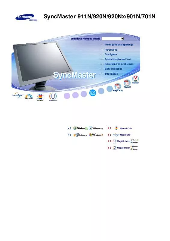 Mode d'emploi SAMSUNG SYNCMASTER 920N