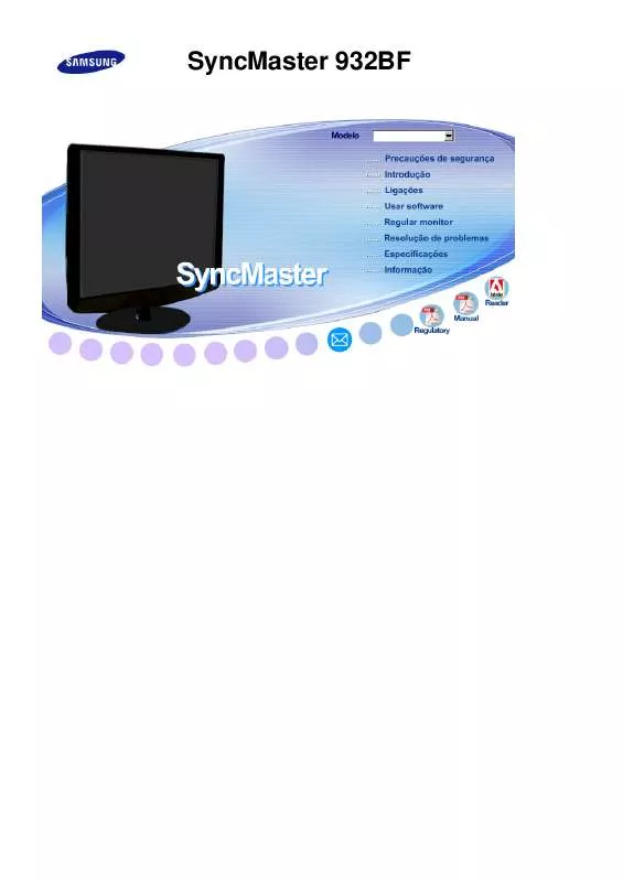 Mode d'emploi SAMSUNG SYNCMASTER 932BF