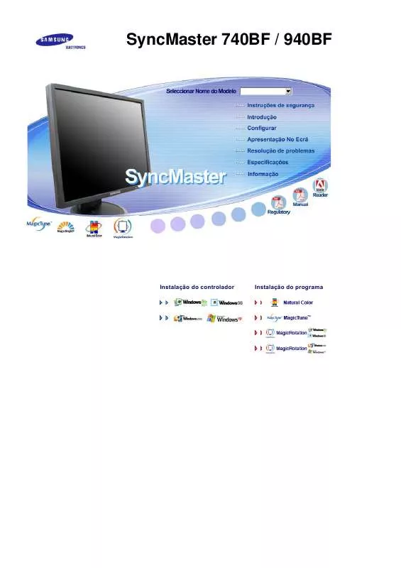 Mode d'emploi SAMSUNG SYNCMASTER 940BF