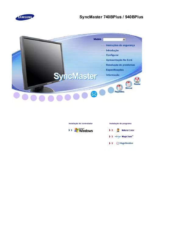 Mode d'emploi SAMSUNG SYNCMASTER 940BPLUS