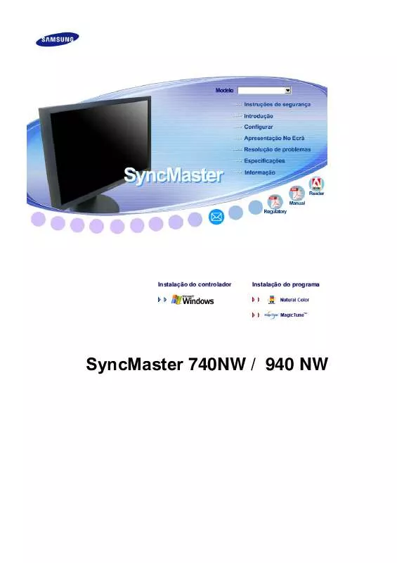 Mode d'emploi SAMSUNG SYNCMASTER 940NW