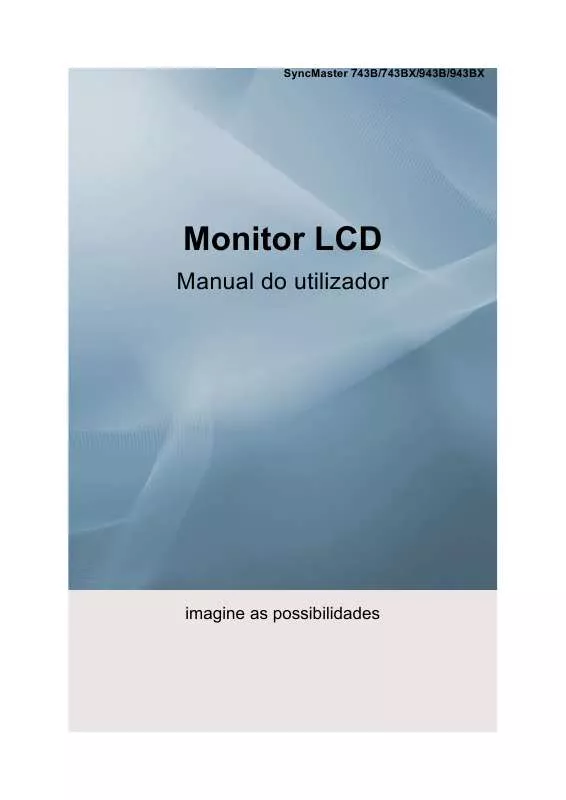 Mode d'emploi SAMSUNG SYNCMASTER 943BX