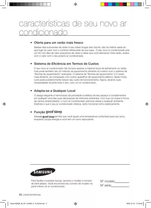 Mode d'emploi SAMSUNG AQ09UBBX