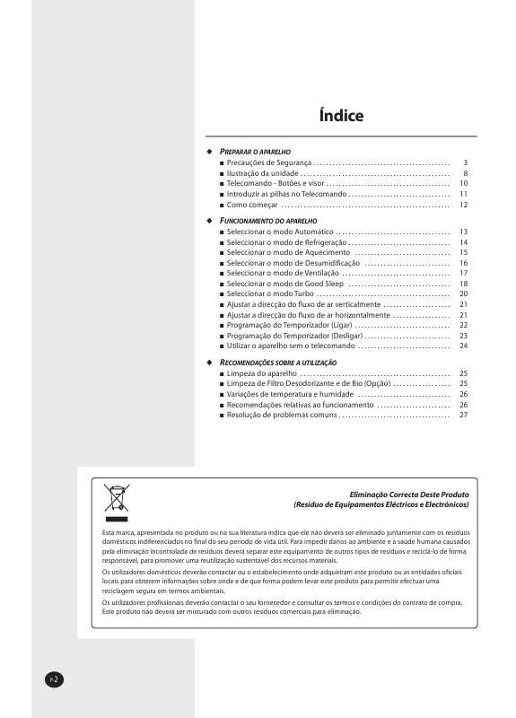 Mode d'emploi SAMSUNG AQV09FAX