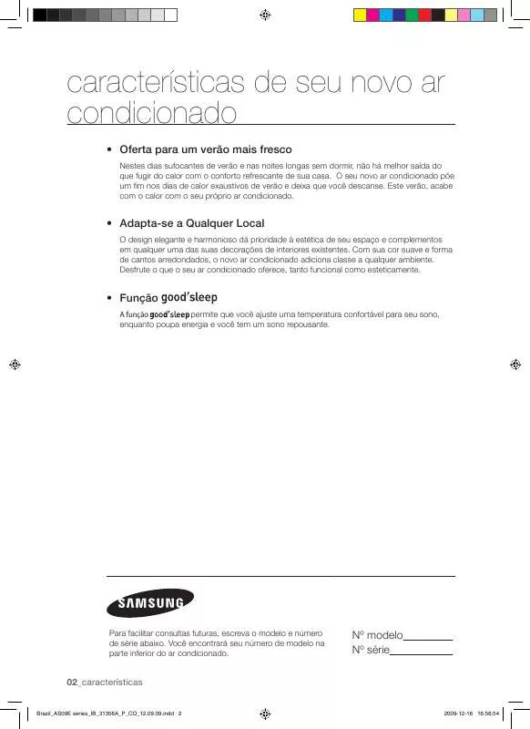 Mode d'emploi SAMSUNG AS09ESBAX