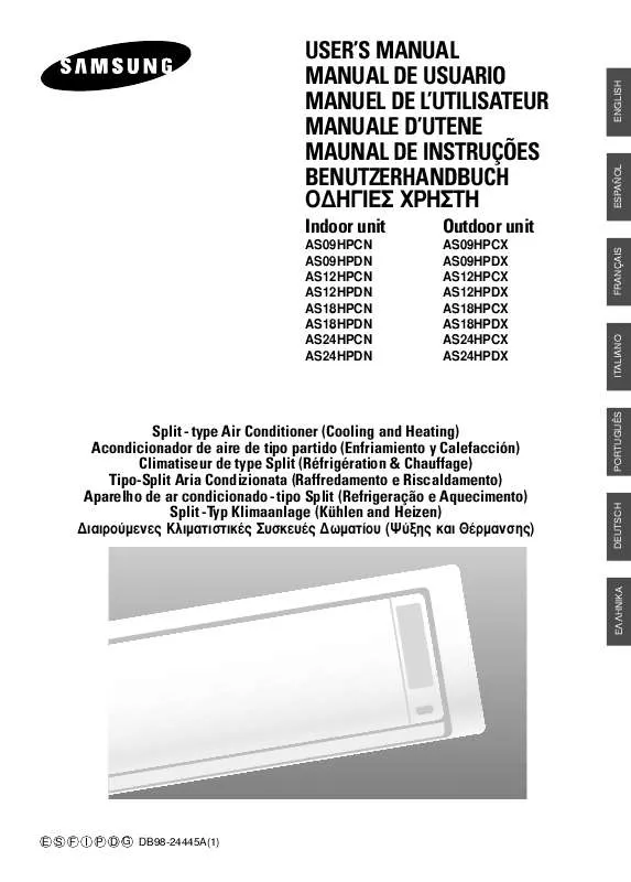 Mode d'emploi SAMSUNG AS09HPCX