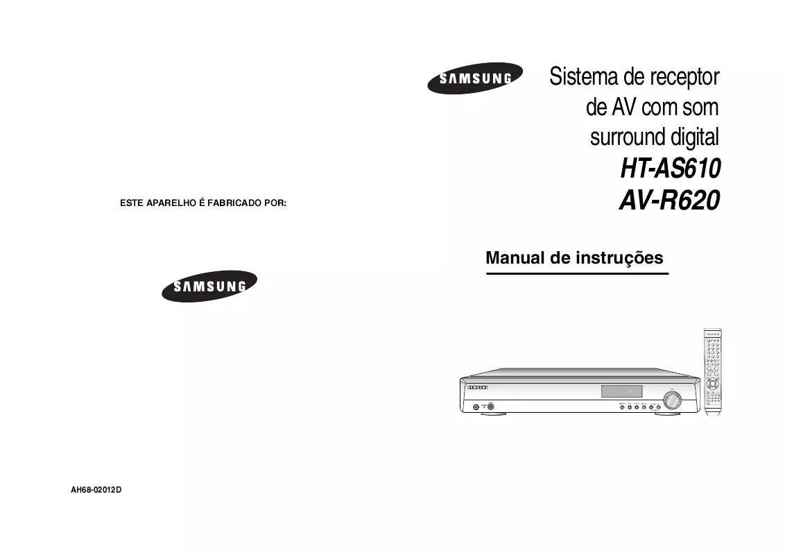 Mode d'emploi SAMSUNG AV-R620R