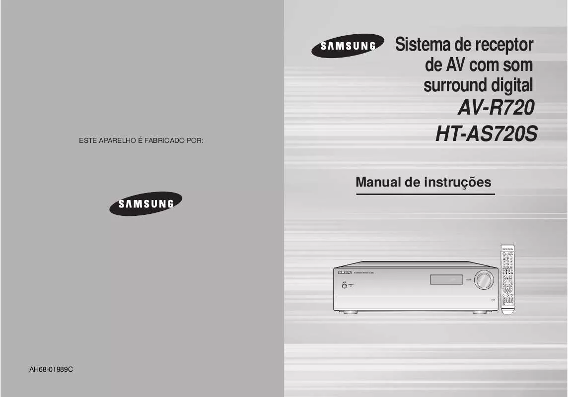 Mode d'emploi SAMSUNG AV-R720