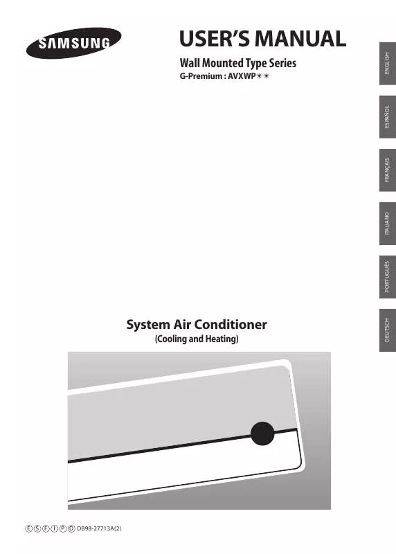 Mode d'emploi SAMSUNG AVXWPH028EA-01