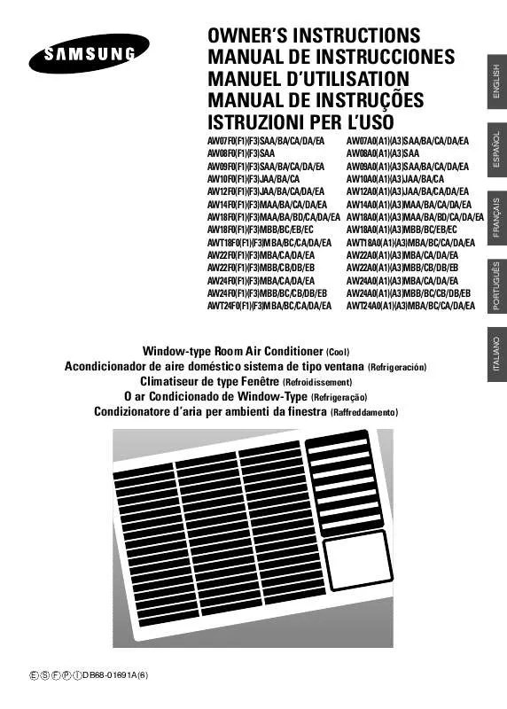 Mode d'emploi SAMSUNG AW09A0SE