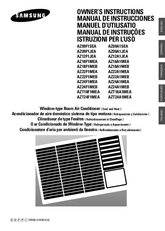 Mode d'emploi SAMSUNG AZ09A1TEA