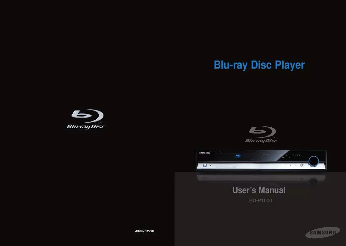 Mode d'emploi SAMSUNG BD-P1000