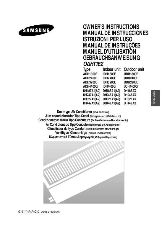 Mode d'emploi SAMSUNG DH18ZA2