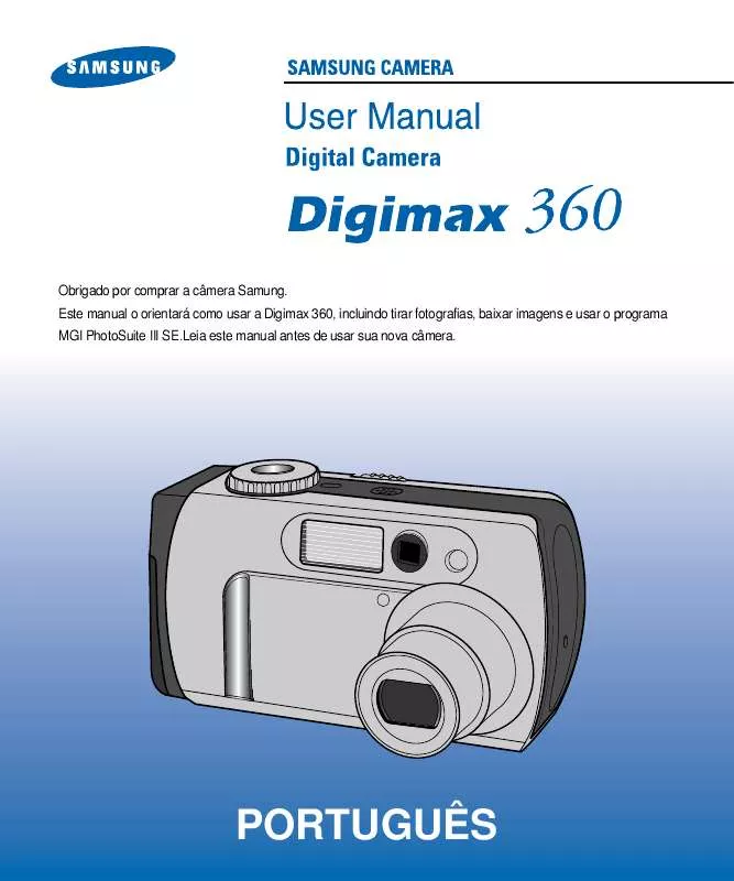 Mode d'emploi SAMSUNG DIGIMAX 360