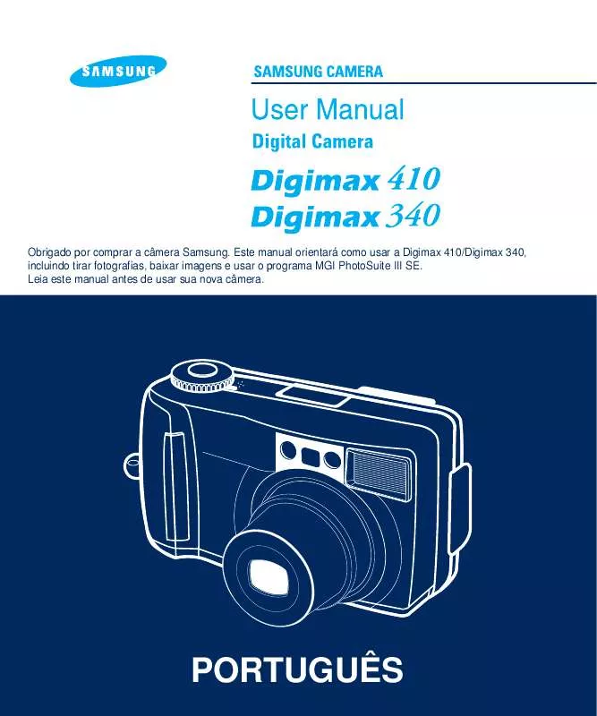 Mode d'emploi SAMSUNG DIGIMAX 410