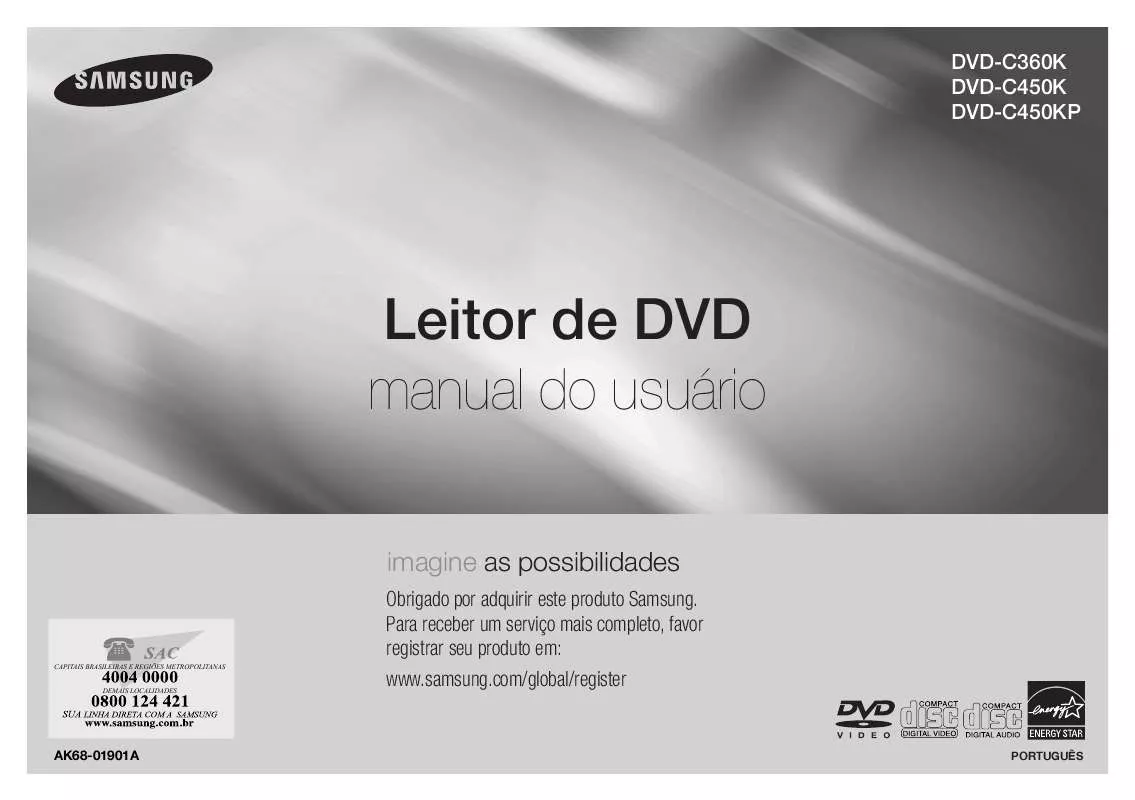 Mode d'emploi SAMSUNG DVD-C450KP