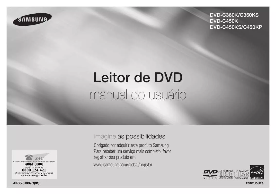 Mode d'emploi SAMSUNG DVD-C450KS