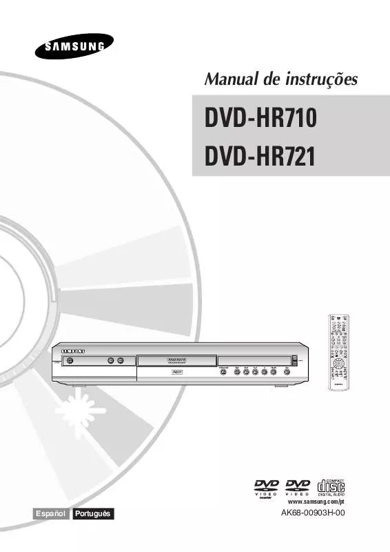 Mode d'emploi SAMSUNG DVD-HR721