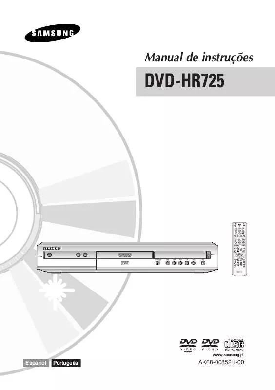 Mode d'emploi SAMSUNG DVD-HR725