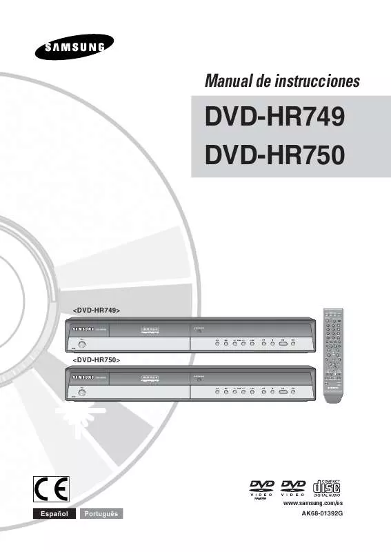 Mode d'emploi SAMSUNG DVD-HR750