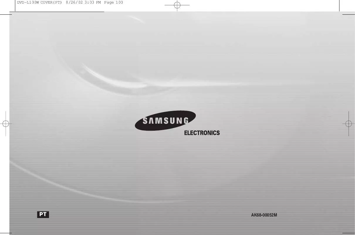 Mode d'emploi SAMSUNG DVD-L100W