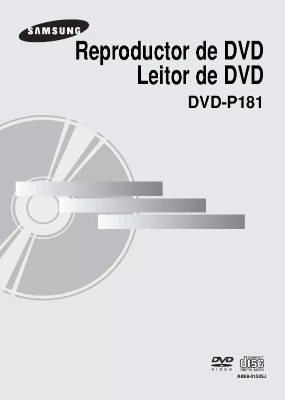 Mode d'emploi SAMSUNG DVD-P181