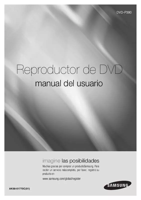 Mode d'emploi SAMSUNG DVD-P390