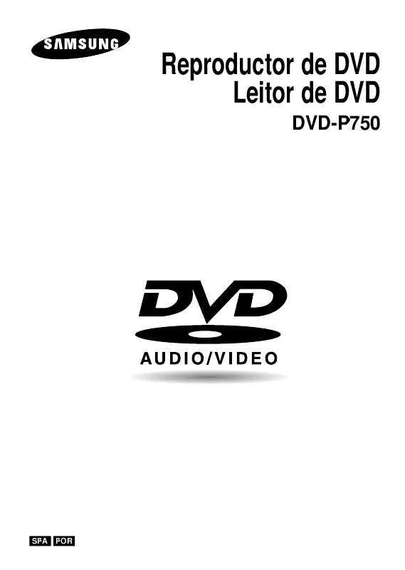 Mode d'emploi SAMSUNG DVD-P750