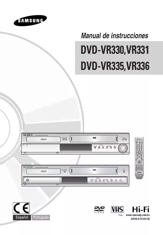 Mode d'emploi SAMSUNG DVD-VR330