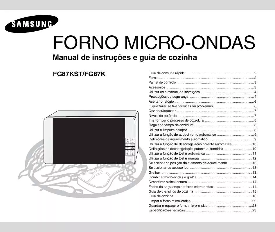 Mode d'emploi SAMSUNG FG87KST