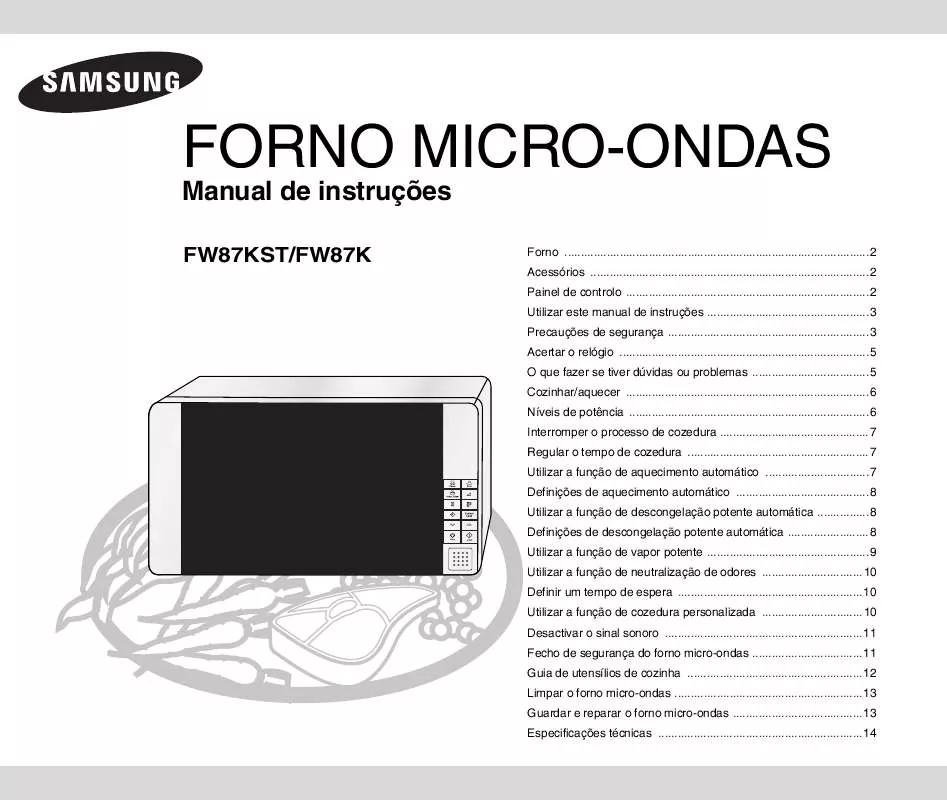 Mode d'emploi SAMSUNG FW87KST