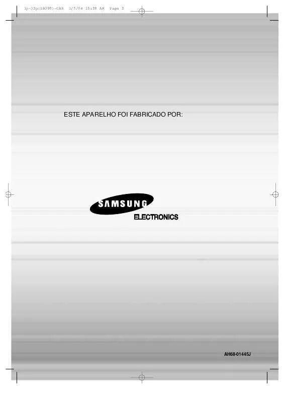 Mode d'emploi SAMSUNG HT-DB390