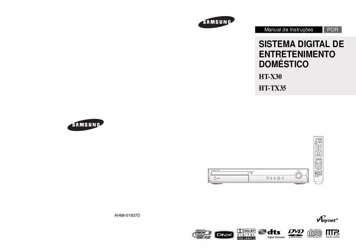 Mode d'emploi SAMSUNG HT-TX35R