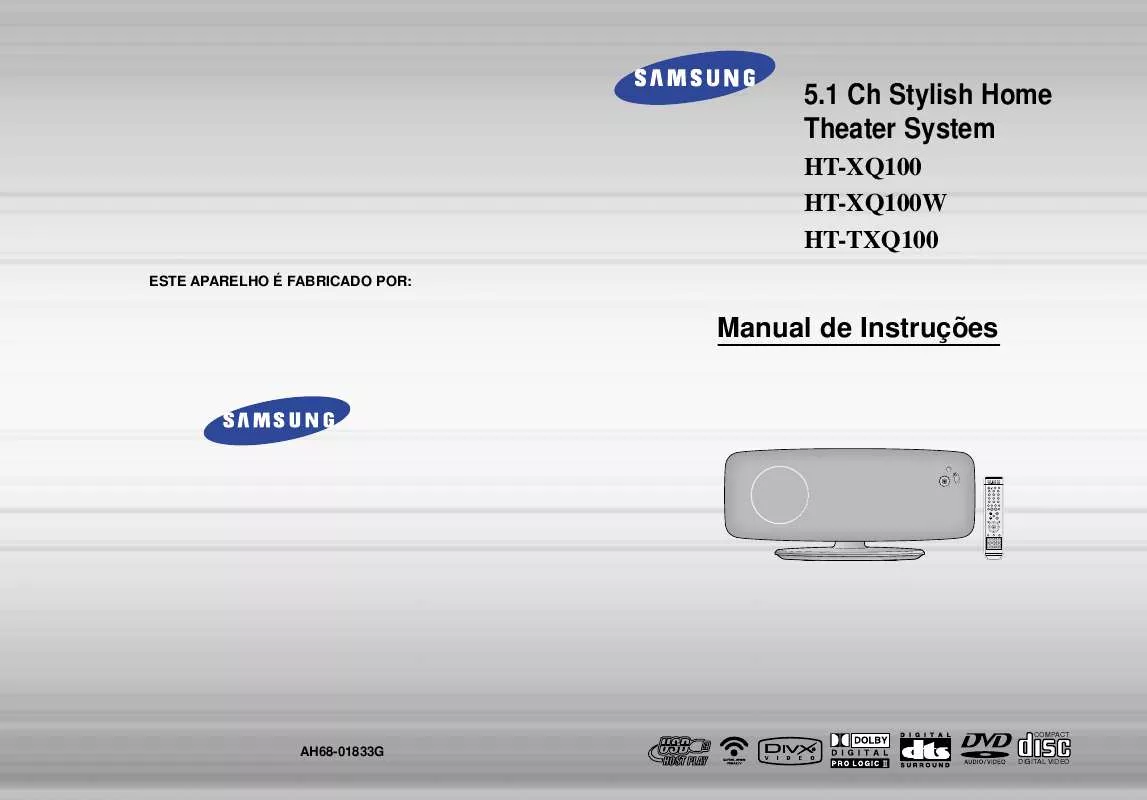 Mode d'emploi SAMSUNG HT-XQ100T