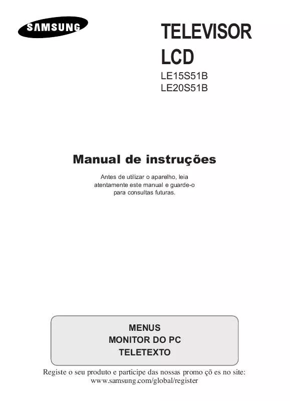 Mode d'emploi SAMSUNG LE15S51B