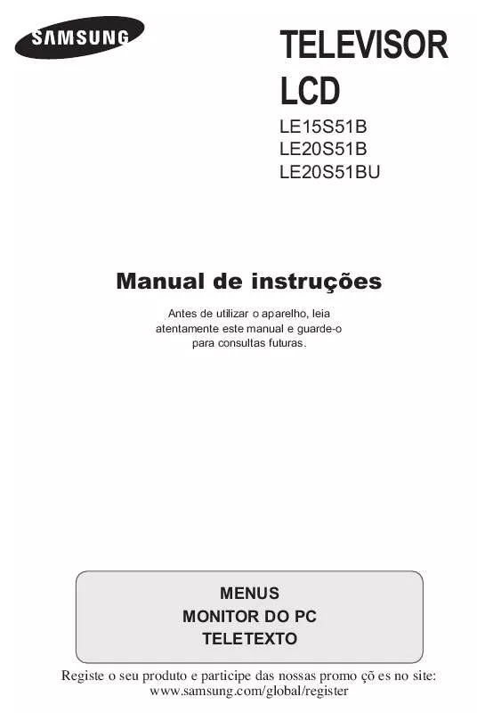 Mode d'emploi SAMSUNG LE20S51BU