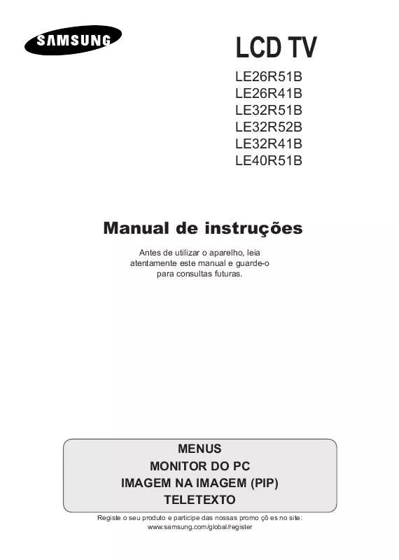 Mode d'emploi SAMSUNG LE26R51BH