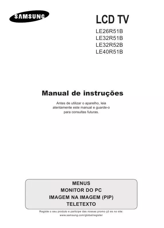 Mode d'emploi SAMSUNG LE40R51B