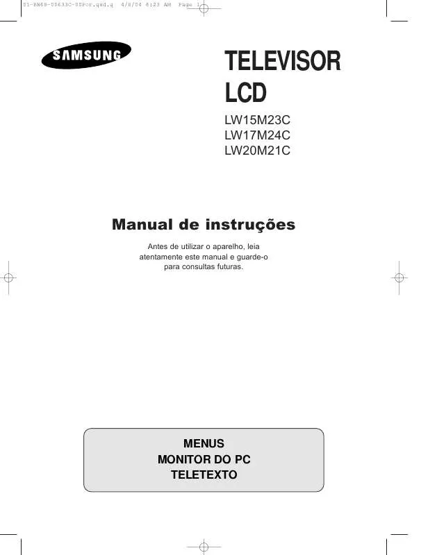 Mode d'emploi SAMSUNG LW15M23C