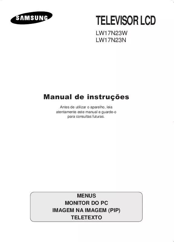 Mode d'emploi SAMSUNG LW17N23N