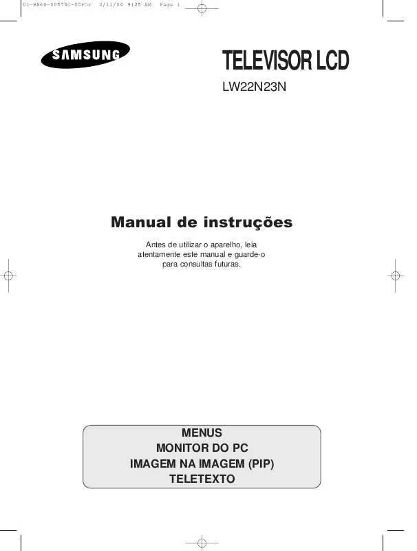 Mode d'emploi SAMSUNG LW22N23N