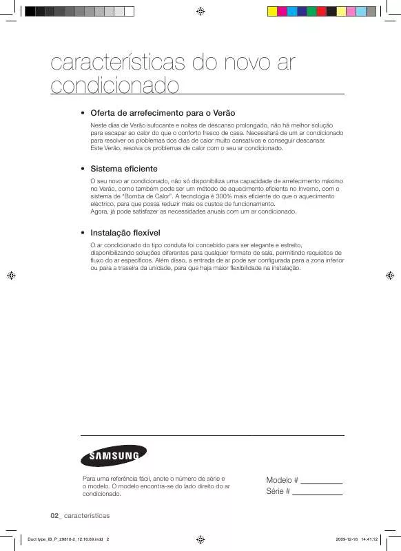 Mode d'emploi SAMSUNG NH022NHXEA