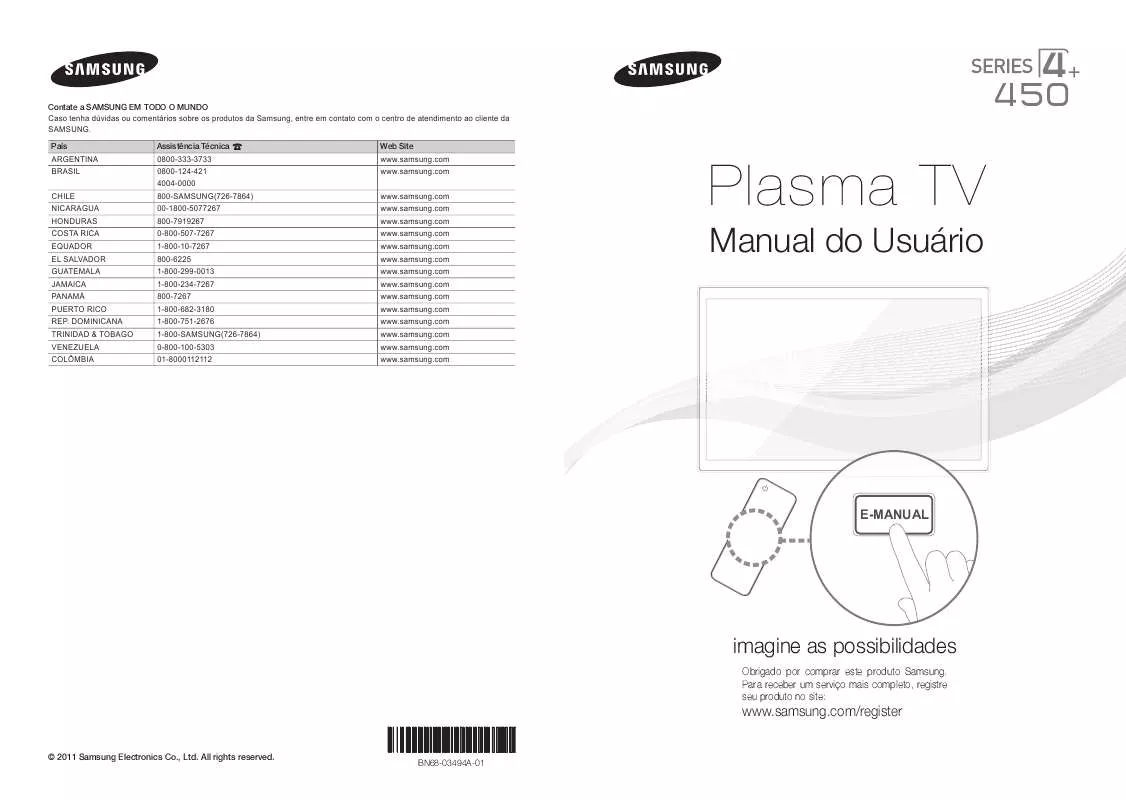 Mode d'emploi SAMSUNG PL43D450A2G