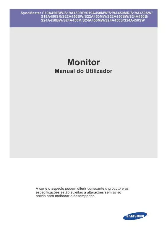 Mode d'emploi SAMSUNG S19A450BW