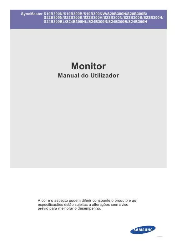 Mode d'emploi SAMSUNG S19B300B