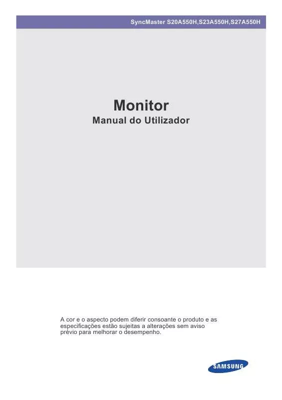 Mode d'emploi SAMSUNG S23A550